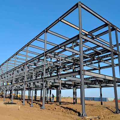 Промышленный светлый портальный сарай здания стальной структуры рамки 60m/S полуфабрикат