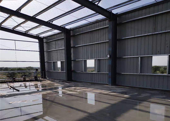 Промышленный светлый портальный сарай здания стальной структуры рамки 60m/S полуфабрикат